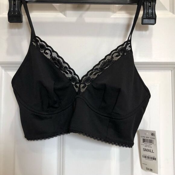 I.N.C. INTERNATIONAL CONCEPTS - 🎉2X HP🎉NWT - L Sz S Lace-Trimmed Bralette/Black - Picture 12 of 13